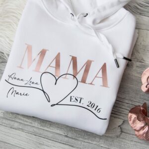 „MAMA“ EST. Design 2.0 mit Herz | personalisiert