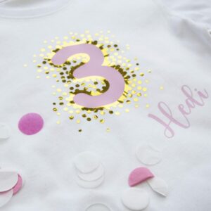 Geburtstagsdesign „Confetti“ 2 Farben | personalisiert