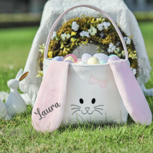 Osterkörbchen Samt „Bunny“ | personalisiert