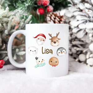 Tasse Tiere im Kranz | personalisiert