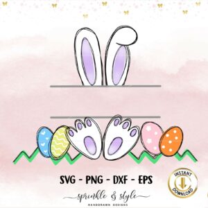 Hasenohren lila DIGISTAMP PNG-SVG-DXF-EPS