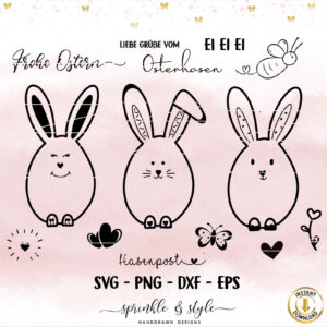 Ostereierkinder PNG-SVG-DXF-EPS